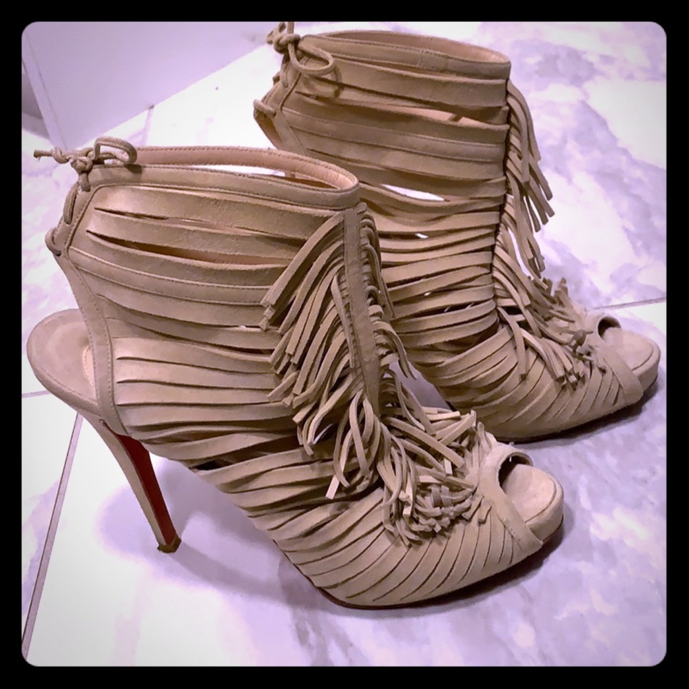 Authentic Christian Louboutins Booties